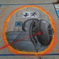 Amazing Portal Side Walk Art